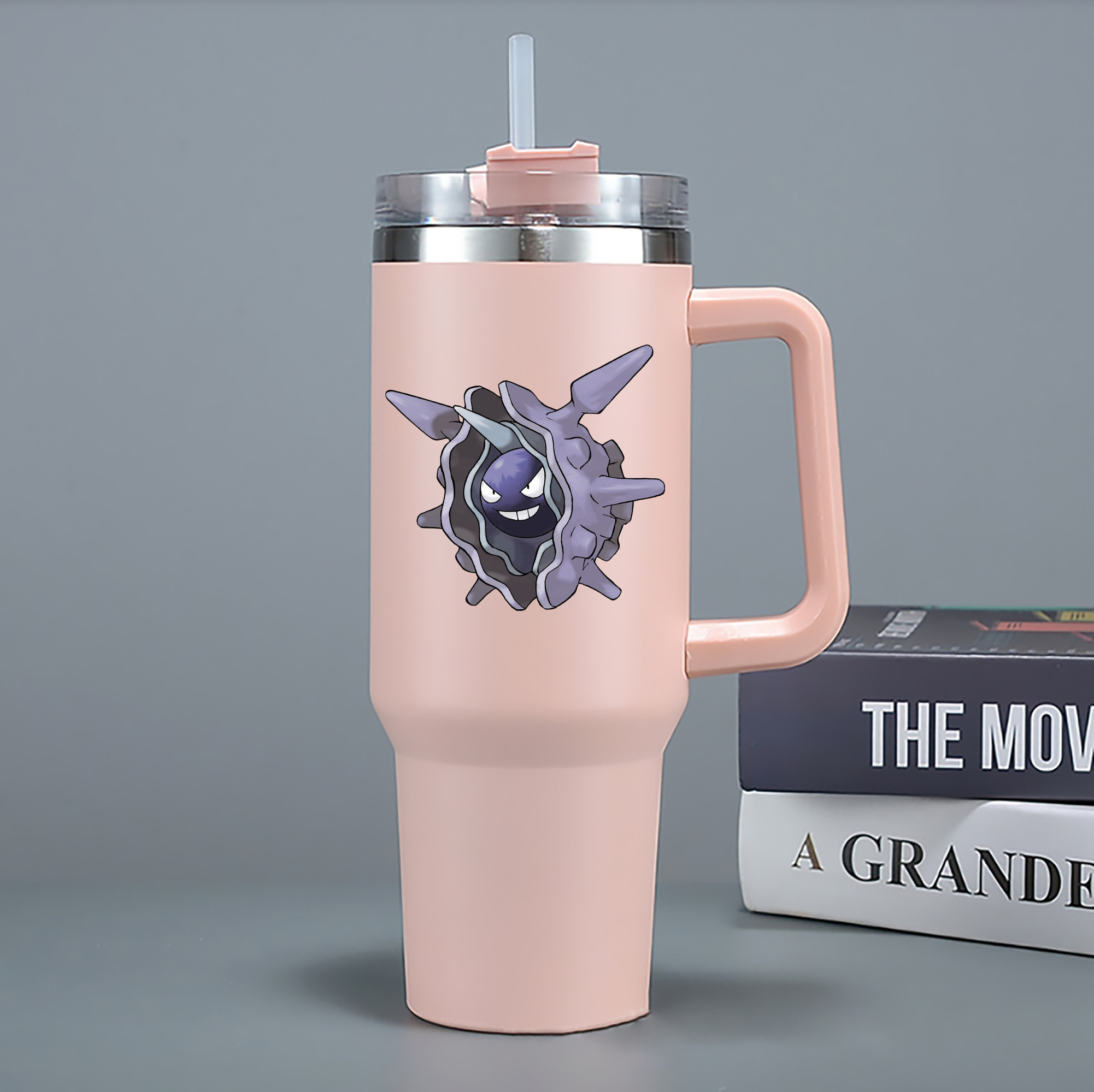 （画像用） ポケットモンスター Pokémon 1200mL車用タンブラー - クリスタルステッカー（プラスチックストロー付き）